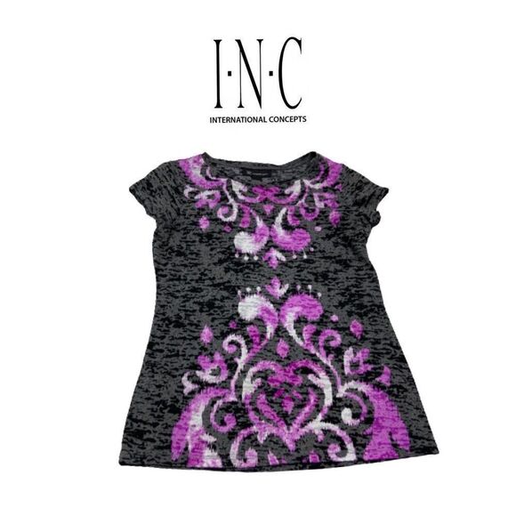 Inc International Concepts Blackout Top. Sz M - Picture 1 of 3